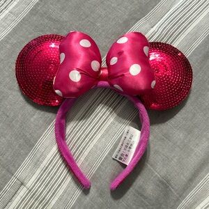 Disney Parks Pink Sequin Minnie Ears